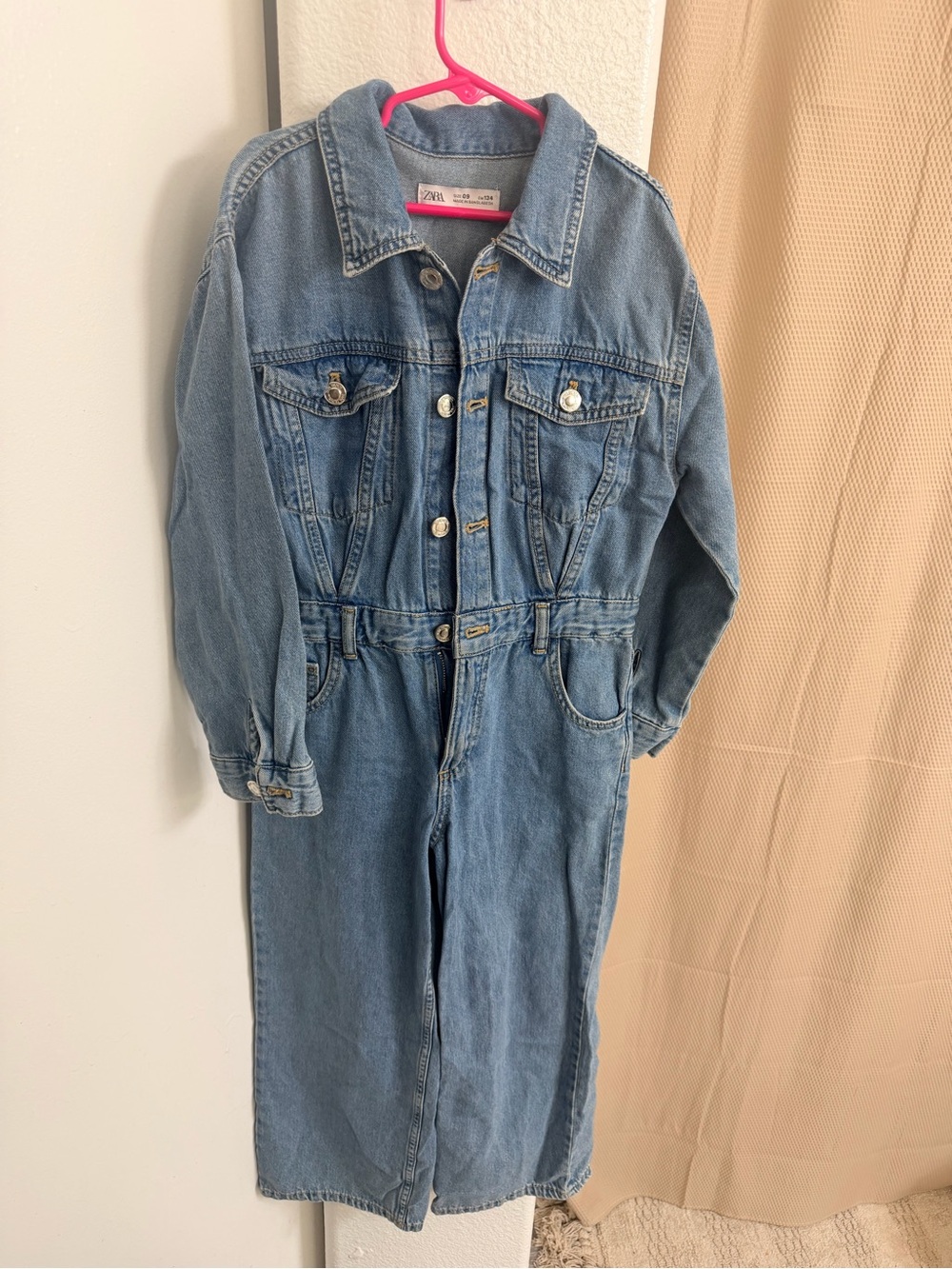 Bundle Kids Light Blue Denim jumpsuit
and flare jeans :by Zara